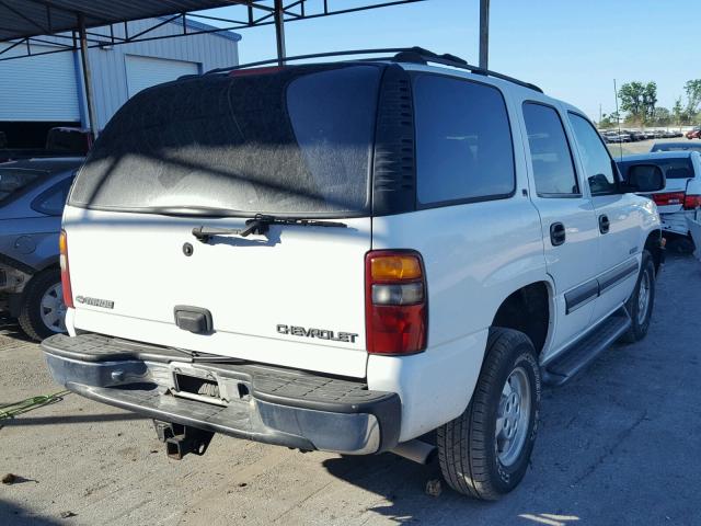 1GNEC13TX1R184263 - 2001 CHEVROLET TAHOE C150 WHITE photo 4