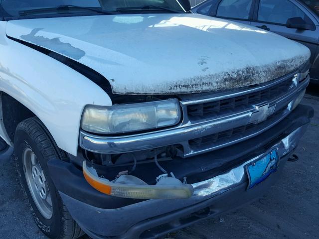 1GNEC13TX1R184263 - 2001 CHEVROLET TAHOE C150 WHITE photo 9