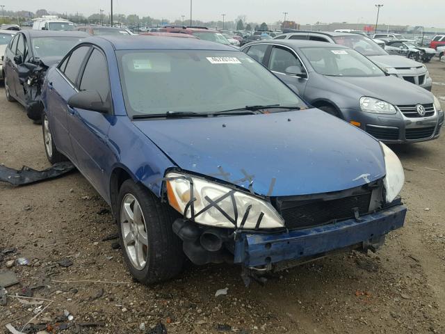 1G2ZG58N774253601 - 2007 PONTIAC G6 BASE BLUE photo 1