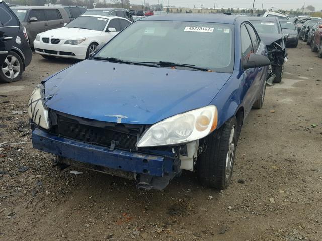 1G2ZG58N774253601 - 2007 PONTIAC G6 BASE BLUE photo 2