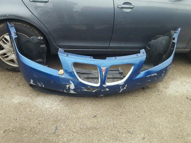 1G2ZG58N774253601 - 2007 PONTIAC G6 BASE BLUE photo 9