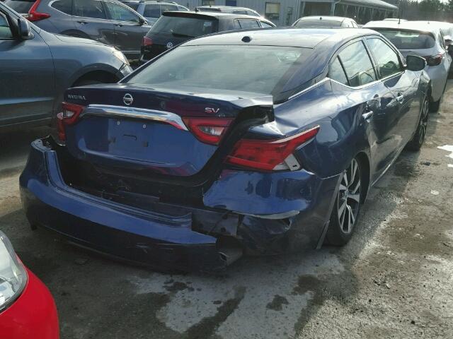 1N4AA6AP4GC412243 - 2016 NISSAN MAXIMA 3.5 BLUE photo 4