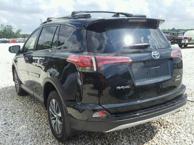 JTMRJREV7JD217357 - 2018 TOYOTA RAV4 HV LE BLACK photo 3