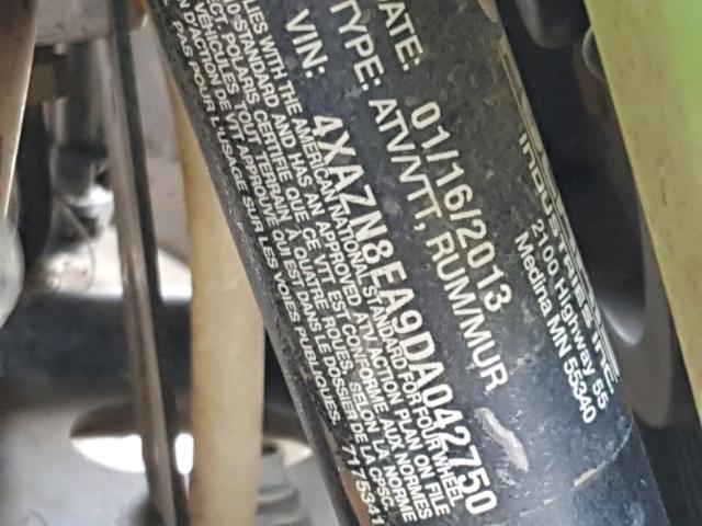 4XAZN8EA9DA042750 - 2013 POLARIS SPORTSMAN 蓝色 照片 10