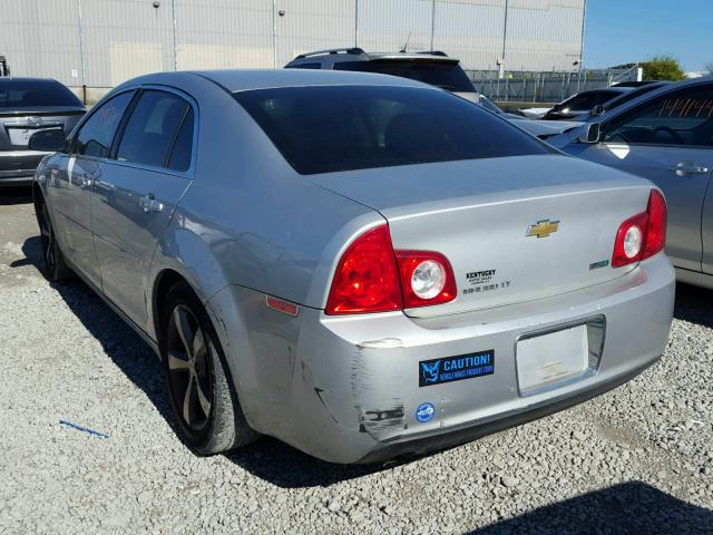 1G1ZC5EU9BF360836 - 2011 CHEVROLET MALIBU 1LT SILVER photo 3