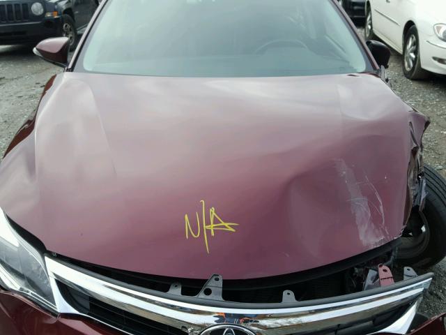 4T1BK1EB8DU030019 - 2013 TOYOTA AVALON BAS BURGUNDY photo 7