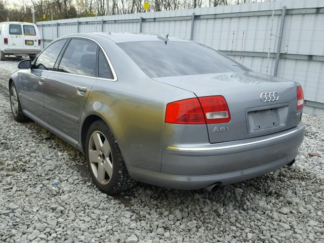 WAUML44E56N015401 - 2006 AUDI A8 L QUATT SILVER photo 3