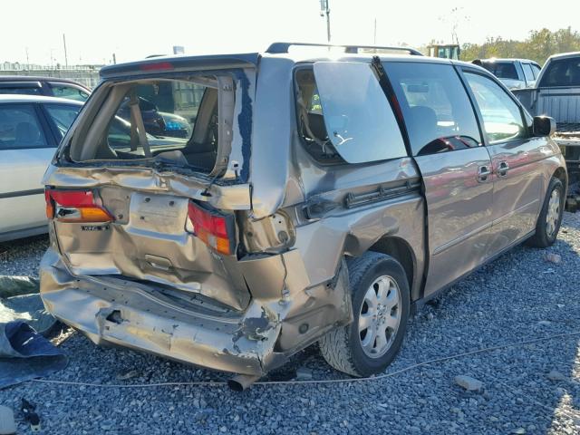 5FNRL18034B116129 - 2004 HONDA ODYSSEY EX BROWN photo 4