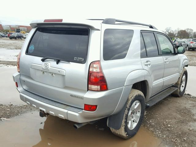 JTEBU14R340037251 - 2004 TOYOTA 4RUNNER SR SILVER photo 4