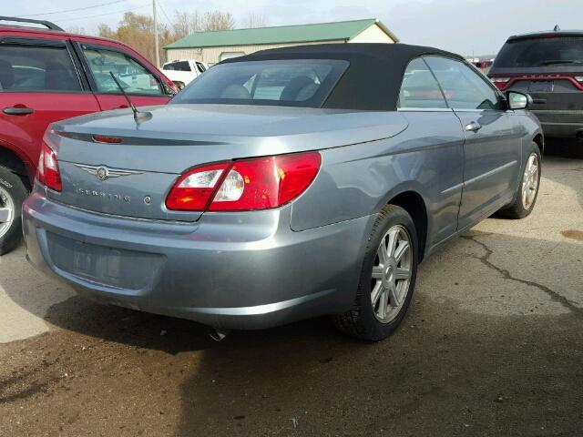 1C3LC55R58N270885 - 2008 CHRYSLER SEBRING TO BLUE photo 4