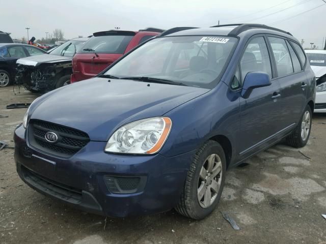 KNAFG525687183836 - 2008 KIA RONDO BASE BLUE photo 2