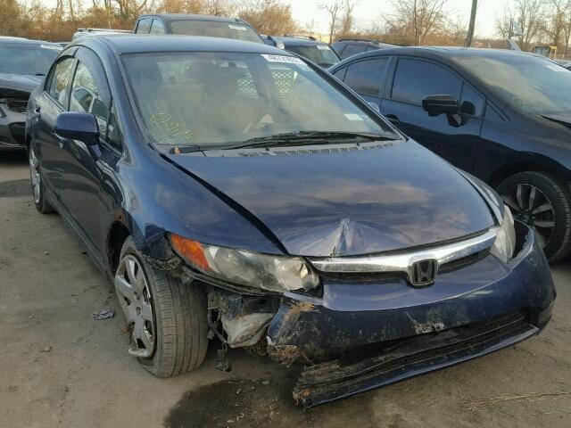 2HGFA16548H532165 - 2008 HONDA CIVIC LX BLUE photo 1