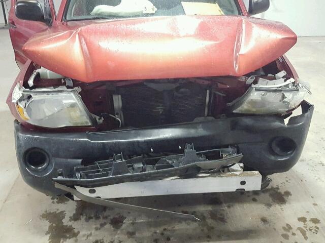 5TENX22NX5Z082607 - 2005 TOYOTA TACOMA RED photo 7