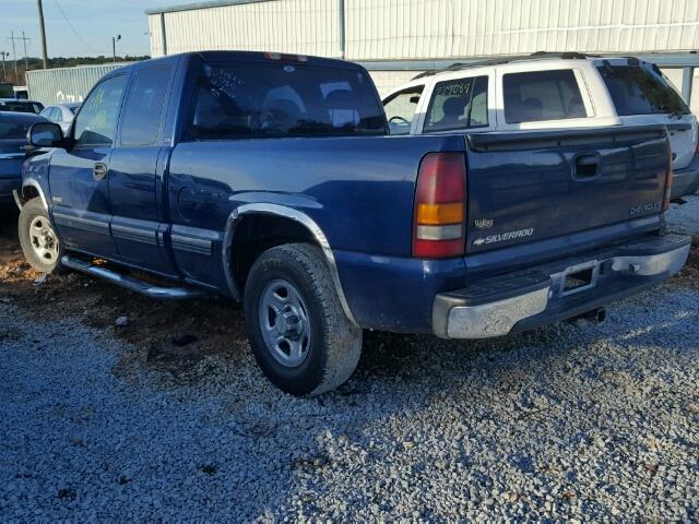 2GCEC19V921157311 - 2002 CHEVROLET SILVERADO BLUE photo 3