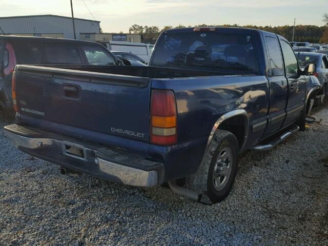 2GCEC19V921157311 - 2002 CHEVROLET SILVERADO BLUE photo 4