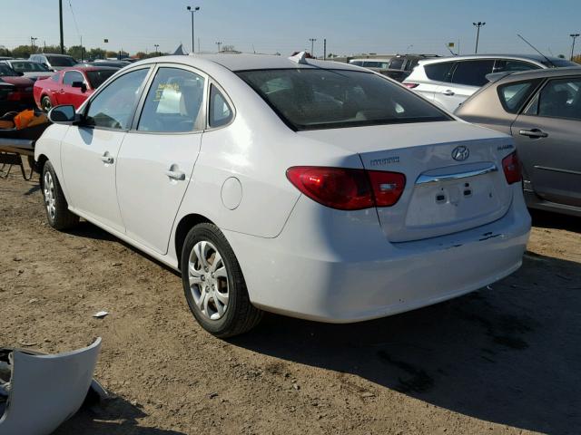 KMHDU4AD8AU964821 - 2010 HYUNDAI ELANTRA BL WHITE photo 3