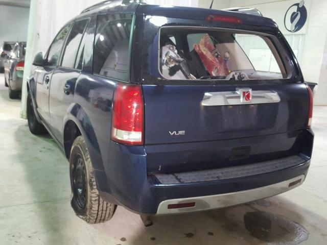 5GZCZ33D67S836704 - 2007 SATURN VUE BLUE photo 3