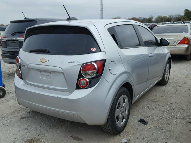 1G1JA6SH5F4174065 - 2015 CHEVROLET SONIC LS SILVER photo 4