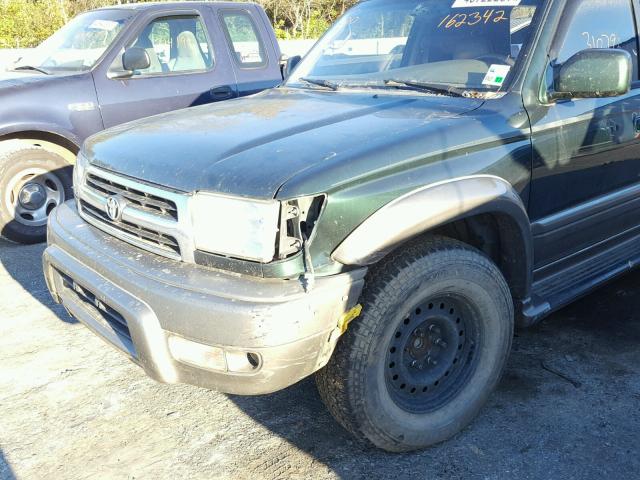 JT3GN87R9Y0162342 - 2000 TOYOTA 4RUNNER LI GREEN photo 9