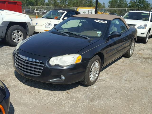 1C3EL55RX4N139177 - 2004 CHRYSLER SEBRING LX BLACK photo 2