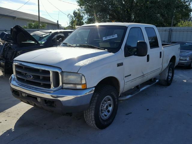 1FTNW21F52ED18298 - 2002 FORD F250 WHITE photo 2