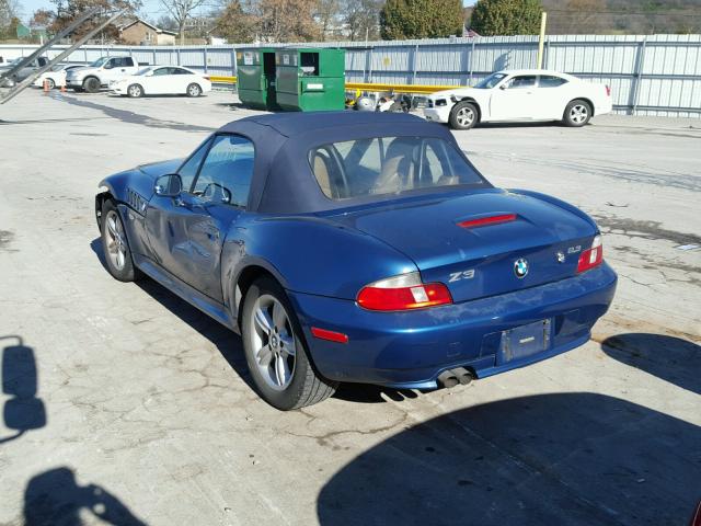 WBACH9349YLM92169 - 2000 BMW Z3 2.3 BLUE photo 3