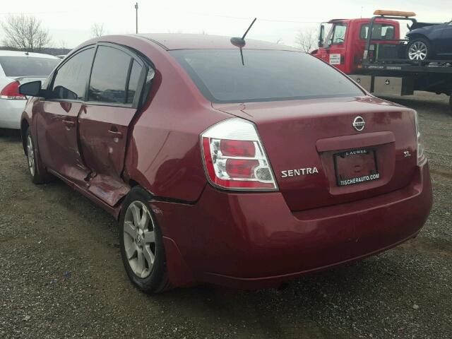 3N1AB61E18L722252 - 2008 NISSAN SENTRA 2.0 RED photo 3