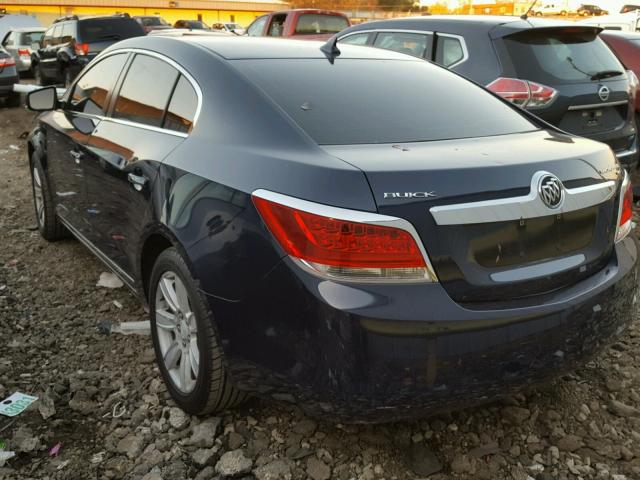 1G4GC5EG6AF126382 - 2010 BUICK LACROSSE C BLUE photo 3