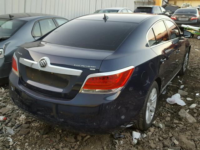 1G4GC5EG6AF126382 - 2010 BUICK LACROSSE C BLUE photo 4