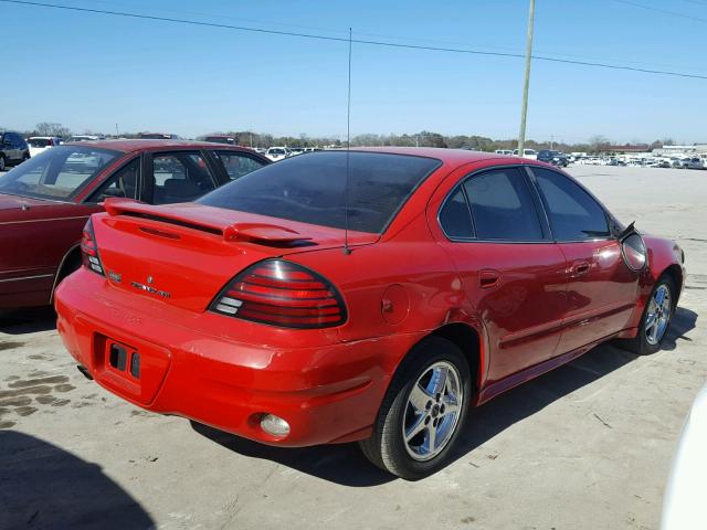 1G2NE52F04C128463 - 2004 PONTIAC GRAND AM S RED photo 4