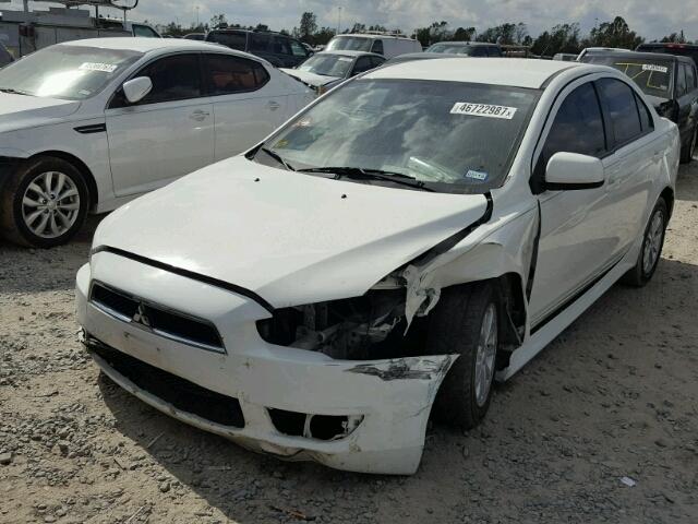 JA32U2FU3EU010927 - 2014 MITSUBISHI LANCER ES/ WHITE photo 2