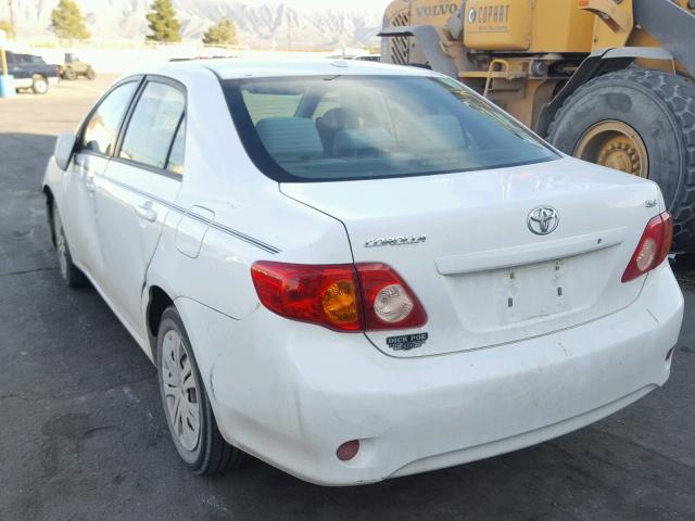 2T1BU40EX9C134159 - 2009 TOYOTA COROLLA BA WHITE photo 3