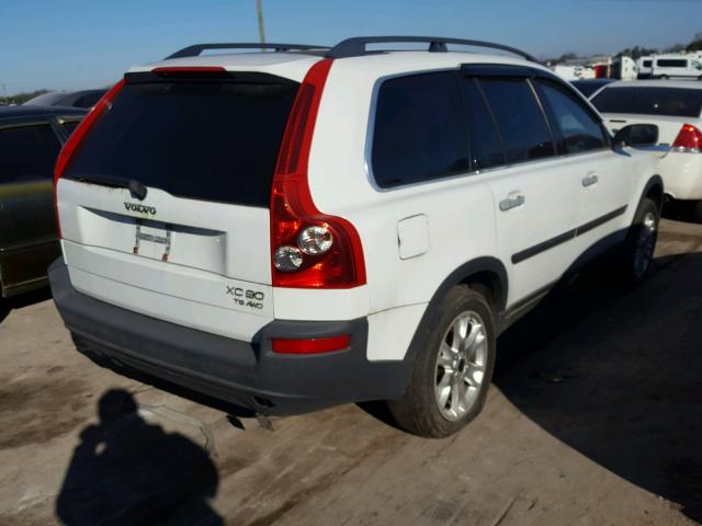 YV1CM91H341059242 - 2004 VOLVO XC90 T6 WHITE photo 4