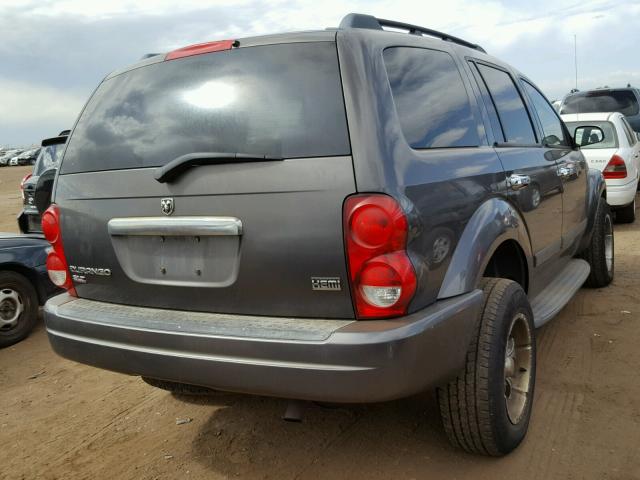 1D4HB48D24F191776 - 2004 DODGE DURANGO SL GRAY photo 4