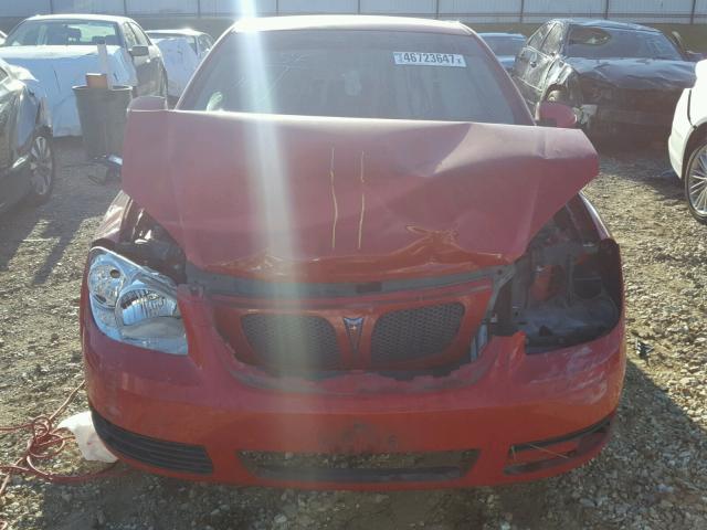 1G2AL15F577162727 - 2007 PONTIAC G5 RED photo 7