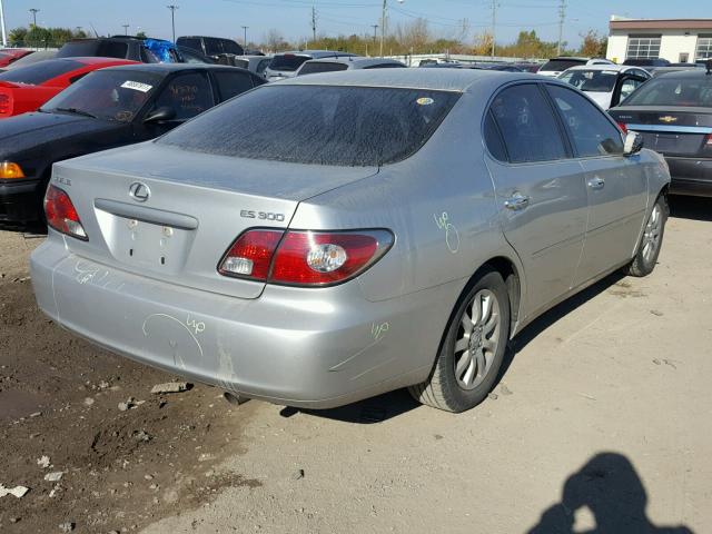 JTHBF30G830124185 - 2003 LEXUS ES 300 SILVER photo 4