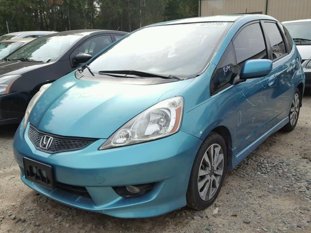 JHMGE8H56CC024173 - 2012 HONDA FIT SPORT TEAL photo 2