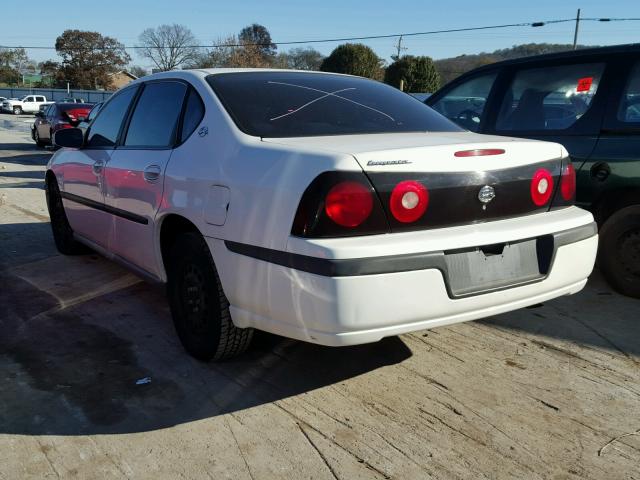 2G1WF52E759121435 - 2005 CHEVROLET IMPALA WHITE photo 3