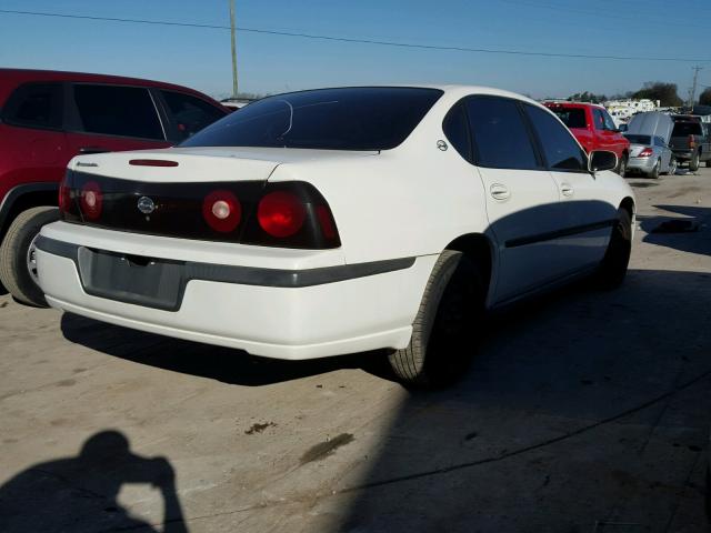 2G1WF52E759121435 - 2005 CHEVROLET IMPALA WHITE photo 4