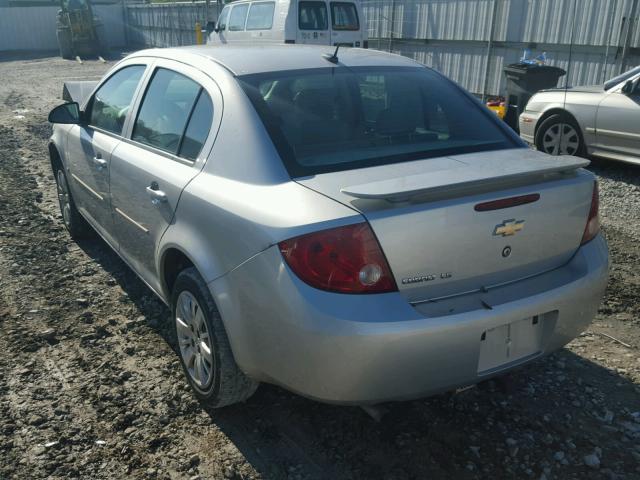 1G1AS58H297132700 - 2009 CHEVROLET COBALT LS SILVER photo 3