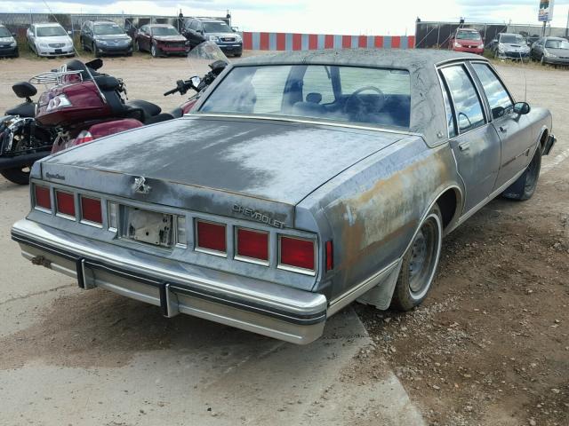 1G1AN69H3EX125311 - 1984 CHEVROLET CAPRICE CL 灰色 照片 4