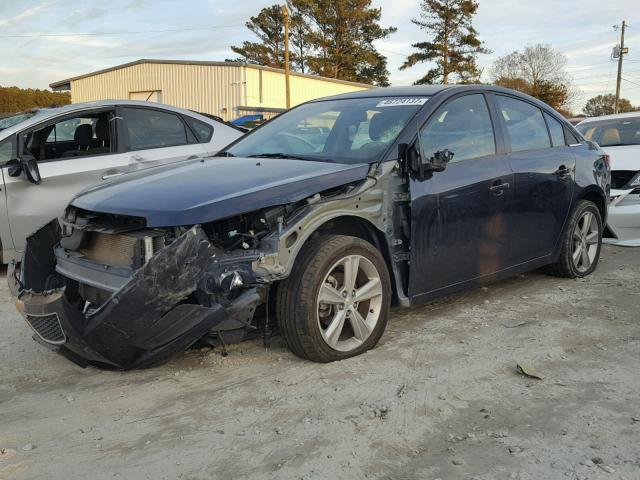 1G1PE5SB0E7296320 - 2014 CHEVROLET CRUZE LT BLUE photo 2