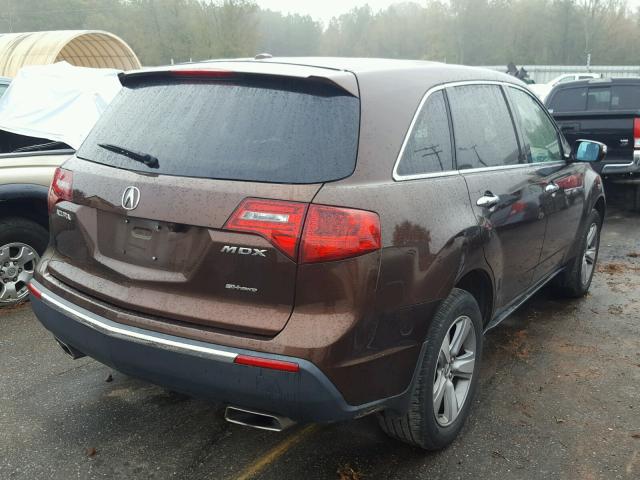 2HNYD2H62BH538428 - 2011 ACURA MDX BROWN photo 4