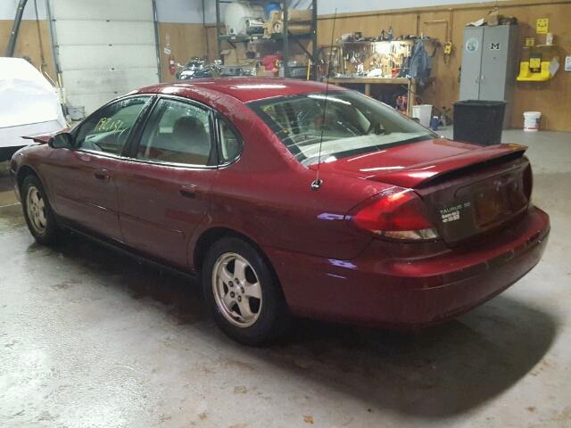 1FAFP53UX6A175642 - 2006 FORD TAURUS SE MAROON photo 3