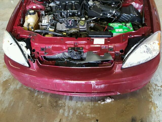 1FAFP53UX6A175642 - 2006 FORD TAURUS SE MAROON photo 9