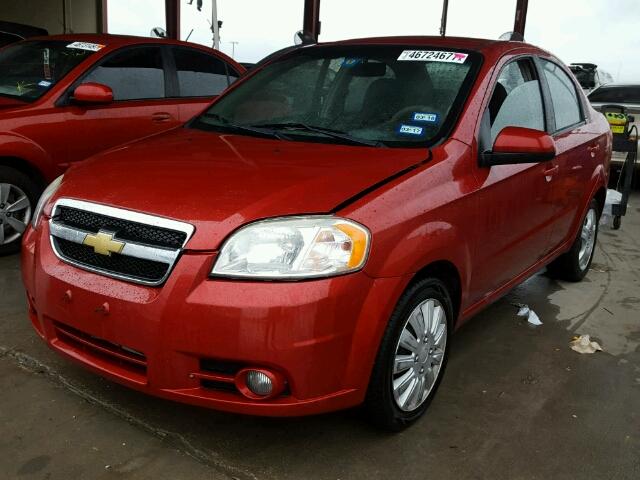 KL1TG5DE4BB239612 - 2011 CHEVROLET AVEO LT RED photo 2