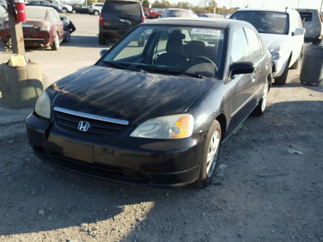 1HGES26781L047732 - 2001 HONDA CIVIC EX 黑色 照片 2