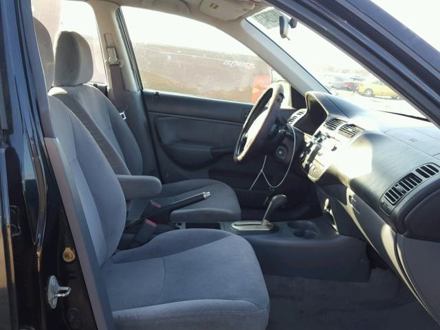 1HGES26781L047732 - 2001 HONDA CIVIC EX 黑色 照片 5