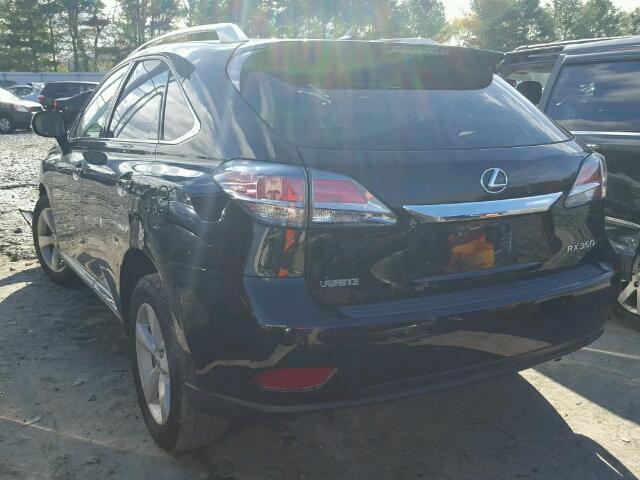 2T2BK1BA5DC182672 - 2013 LEXUS RX 350 BLACK photo 3