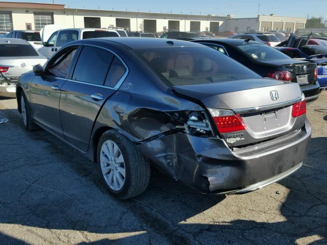 1HGCR2F85FA043166 - 2015 HONDA ACCORD GRAY photo 3